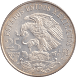1968 SILVER 25 PESOS MEXICO - SILVER WORLD COINS - Cambridgeshire Coins