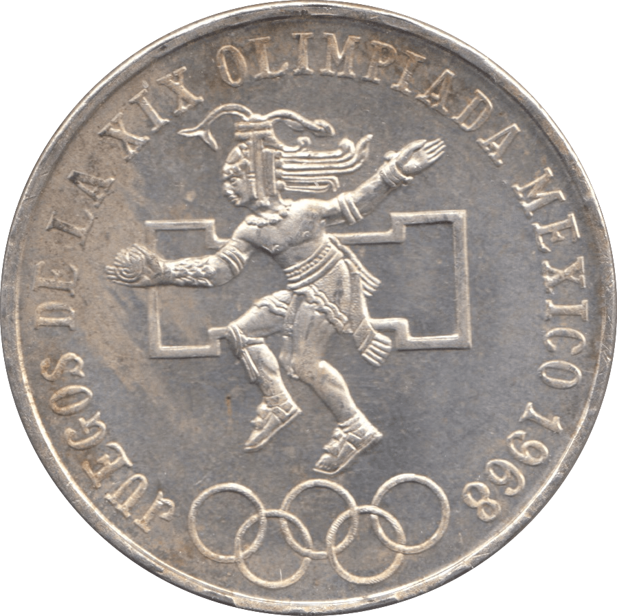 1968 SILVER 25 PESOS MEXICO - SILVER WORLD COINS - Cambridgeshire Coins