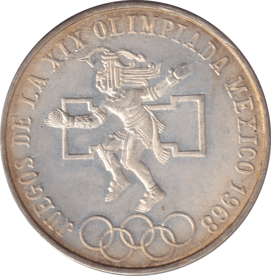 1968 SILVER 25 PESOS MEXICO - SILVER WORLD COINS - Cambridgeshire Coins