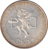 1968 SILVER 25 PESOS MEXICO - SILVER WORLD COINS - Cambridgeshire Coins