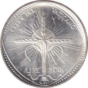 1968 SILVER 500 LIRE VATICAN - SILVER WORLD COINS - Cambridgeshire Coins