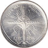 1968 SILVER 500 LIRE VATICAN - SILVER WORLD COINS - Cambridgeshire Coins