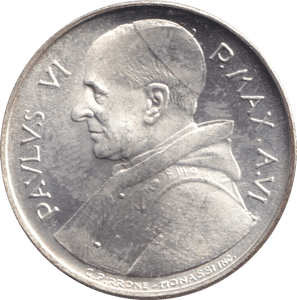 1968 SILVER 500 LIRE VATICAN - SILVER WORLD COINS - Cambridgeshire Coins