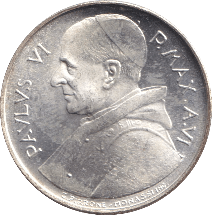 1968 SILVER 500 LIRE VATICAN - SILVER WORLD COINS - Cambridgeshire Coins