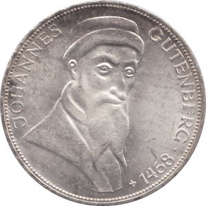 1968 SILVER FIVE MARKS GERMANY - SILVER WORLD COINS - Cambridgeshire Coins