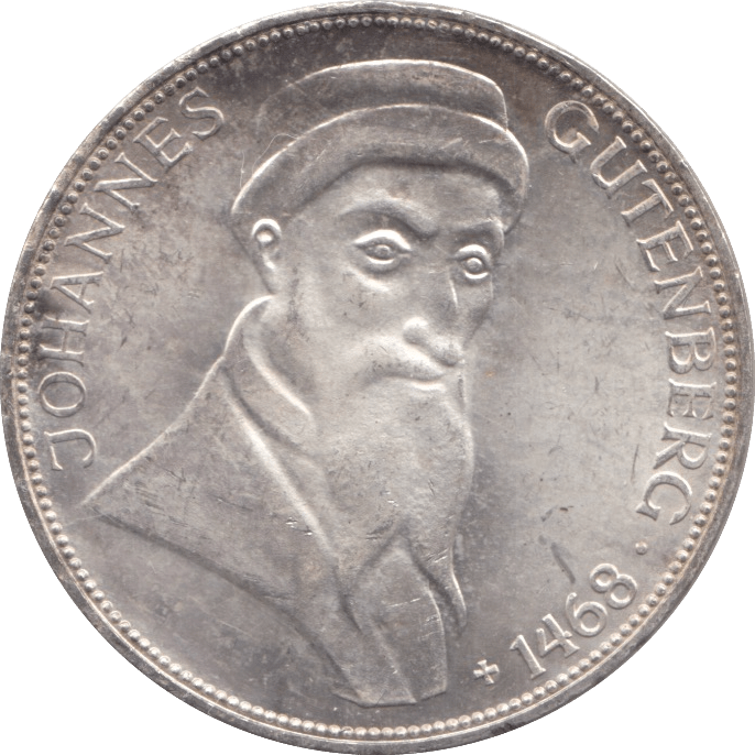 1968 SILVER FIVE MARKS GERMANY - SILVER WORLD COINS - Cambridgeshire Coins