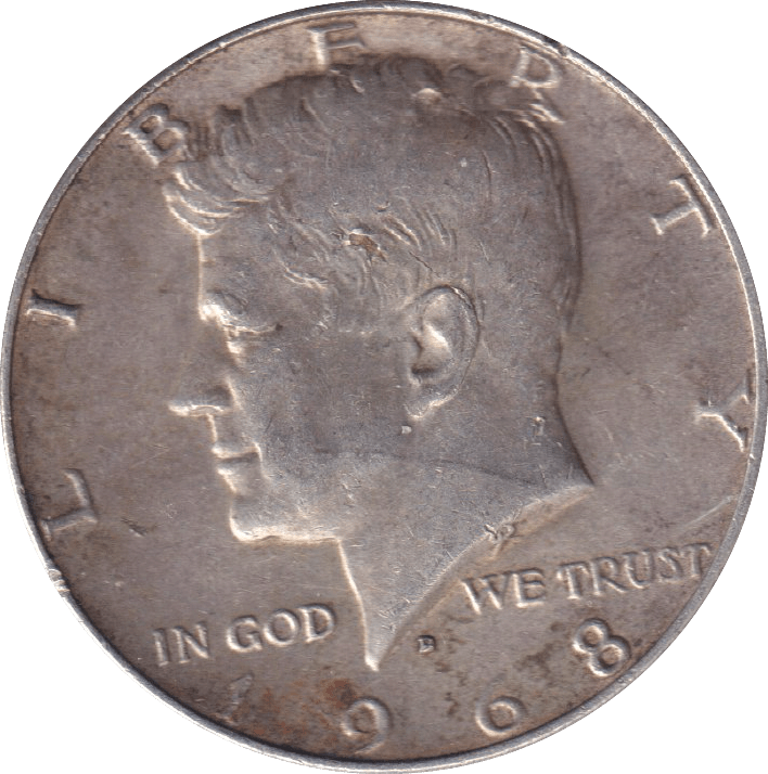 1968 SILVER HALF DOLLAR USA - SILVER WORLD COINS - Cambridgeshire Coins