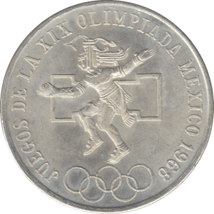 1968 SILVER MEXICO 25 PESO - SILVER WORLD COINS - Cambridgeshire Coins