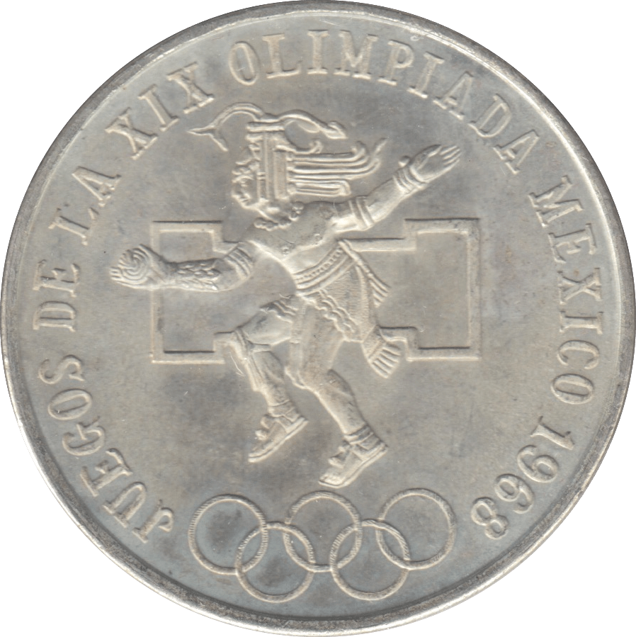 1968 SILVER MEXICO 25 PESO - SILVER WORLD COINS - Cambridgeshire Coins