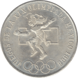 1968 SILVER MEXICO 25 PESO - SILVER WORLD COINS - Cambridgeshire Coins
