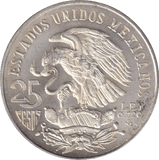 1968 SILVER MEXICO 25 PESOS - SILVER WORLD COINS - Cambridgeshire Coins
