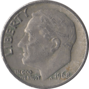 1968 USA ONE DIME