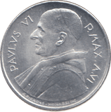1968 VATICAN 1 LIRA - WORLD COINS - Cambridgeshire Coins