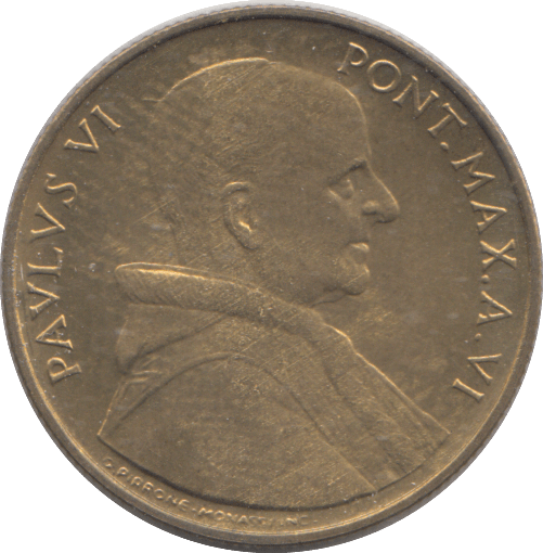 1968 VATICAN 20 LIRA - WORLD COINS - Cambridgeshire Coins