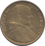 1968 VATICAN 20 LIRA - WORLD COINS - Cambridgeshire Coins