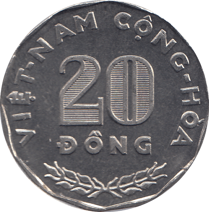 1968 VIETNAM 20 DONG COIN - WORLD COINS - Cambridgeshire Coins