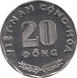 1968 VIETNAM 20 DONG COIN - WORLD COINS - Cambridgeshire Coins
