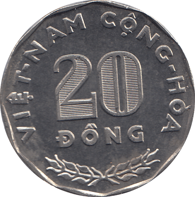 1968 VIETNAM 20 DONG COIN - WORLD COINS - Cambridgeshire Coins
