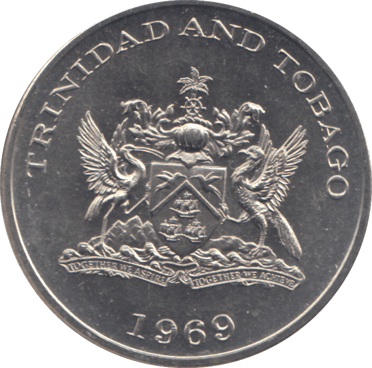1969 1 DOLLAR TINIDAD AND TOBAGO - WORLD COINS - Cambridgeshire Coins