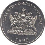 1969 1 DOLLAR TINIDAD AND TOBAGO - WORLD COINS - Cambridgeshire Coins