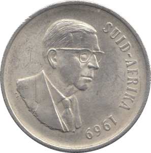 1969 1 RAND SOUTH AFRICA - WORLD COINS - Cambridgeshire Coins