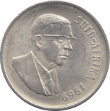 1969 1 RAND SOUTH AFRICA - WORLD COINS - Cambridgeshire Coins