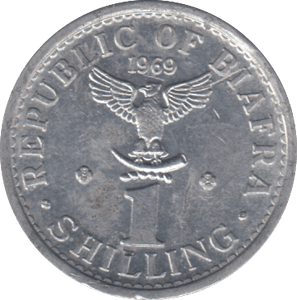 1969 1 SHILLING REPUBLIC OF BIAFRA - WORLD COINS - Cambridgeshire Coins