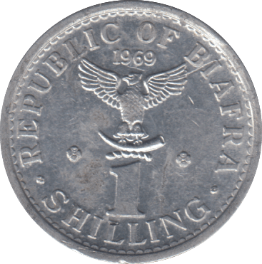 1969 1 SHILLING REPUBLIC OF BIAFRA - WORLD COINS - Cambridgeshire Coins