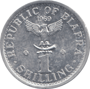 1969 1 SHILLING REPUBLIC OF BIAFRA - WORLD COINS - Cambridgeshire Coins