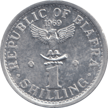 1969 1 SHILLING REPUBLIC OF BIAFRA - WORLD COINS - Cambridgeshire Coins
