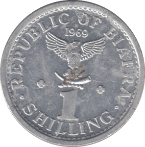 1969 1 SHILLING REPUBLIC OF BIAFRA - WORLD COINS - Cambridgeshire Coins