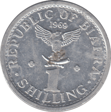 1969 1 SHILLING REPUBLIC OF BIAFRA - WORLD COINS - Cambridgeshire Coins