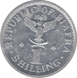 1969 1 SHILLING REPUBLIC OF BIAFRA - WORLD COINS - Cambridgeshire Coins