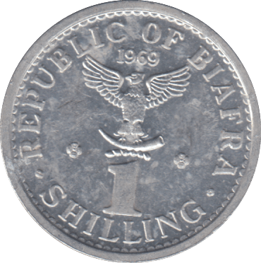 1969 1 SHILLING REPUBLIC OF BIAFRA - WORLD COINS - Cambridgeshire Coins