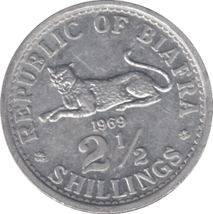 1969 2 1/2 SHILLING REPUBLIC OF BIAFRA - WORLD COINS - Cambridgeshire Coins
