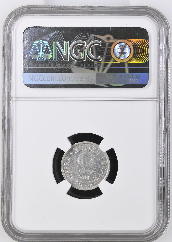 1969 BIAFRA THEEPRENCE MS61 REF 1 - NGC SILVER COINS - Cambridgeshire Coins