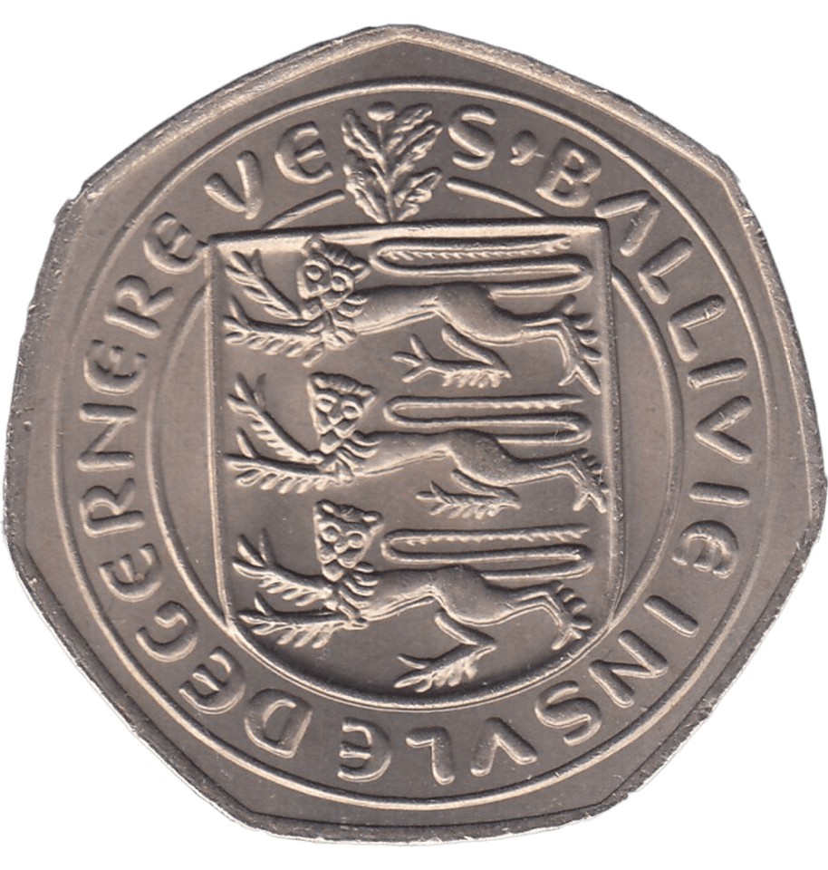 1969 CAP OF DUKE LARGE 50P BAILIWICK OF GUERNSEY REF-2 - 50P REGIONAL ISSUES - Cambridgeshire Coins