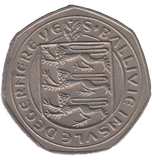 1969 CAP OF DUKE LARGE 50P BAILIWICK OF GUERNSEY - 50P REGIONAL ISSUES - Cambridgeshire Coins