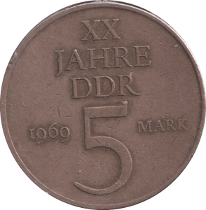 1969 COMMEMORATIVE 5 MARK GERMANY - WORLD COINS - Cambridgeshire Coins
