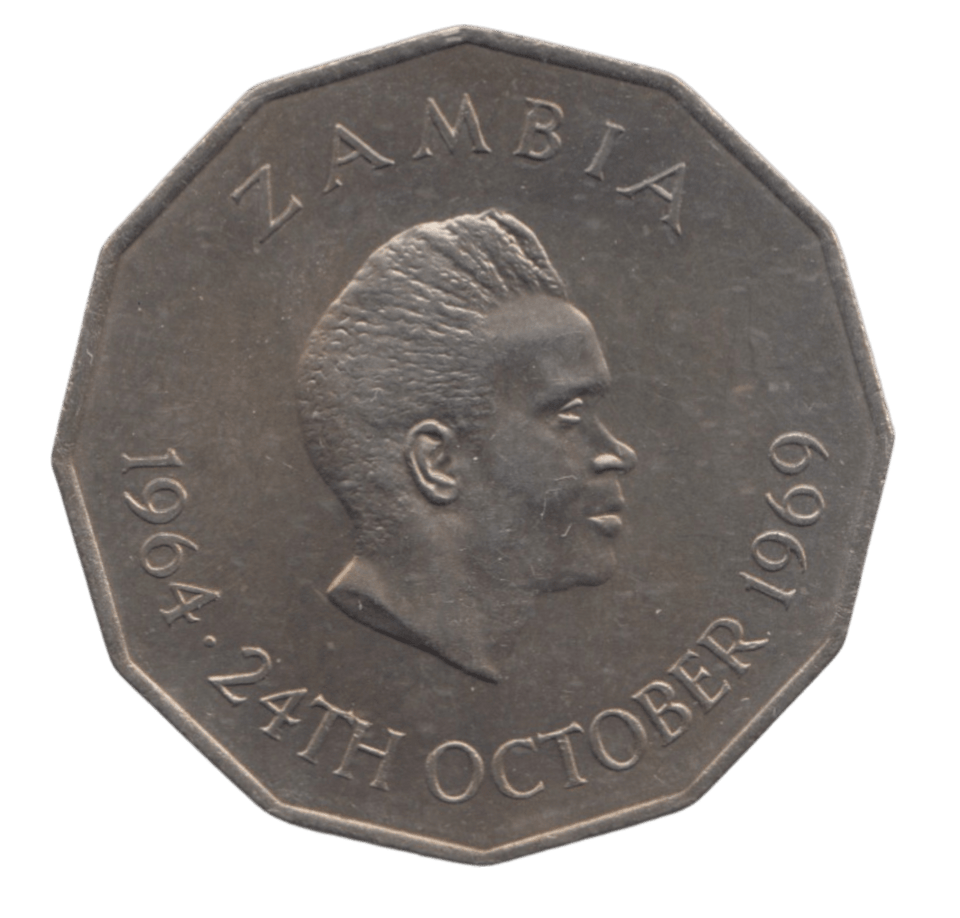 1969 FIFTY NGWEE ZAMBIA - WORLD COINS - Cambridgeshire Coins