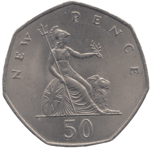 1969 FIFTY PENCE UK ( UNC ) - WORLD COINS - Cambridgeshire Coins