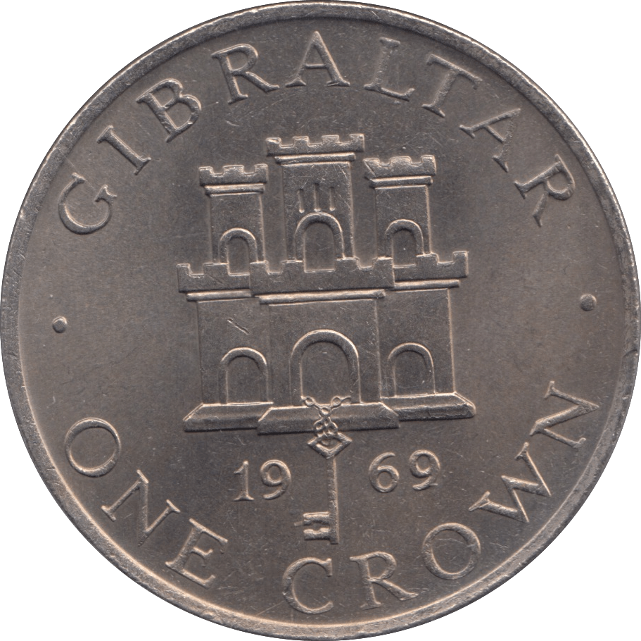 1969 GIBRALTAR CROWN - WORLD COINS - Cambridgeshire Coins