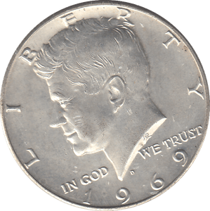 1969 HALF DOLLAR USA - WORLD COINS - Cambridgeshire Coins