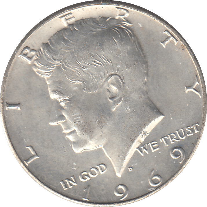 1969 HALF DOLLAR USA - WORLD COINS - Cambridgeshire Coins