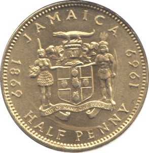 1969 JAMAICA HALF PENNY - WORLD COINS - Cambridgeshire Coins