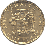 1969 JAMAICA HALF PENNY - WORLD COINS - Cambridgeshire Coins