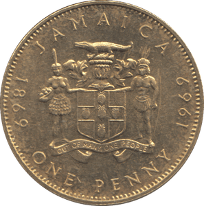 1969 JAMAICA ONE PENNY - WORLD COINS - Cambridgeshire Coins