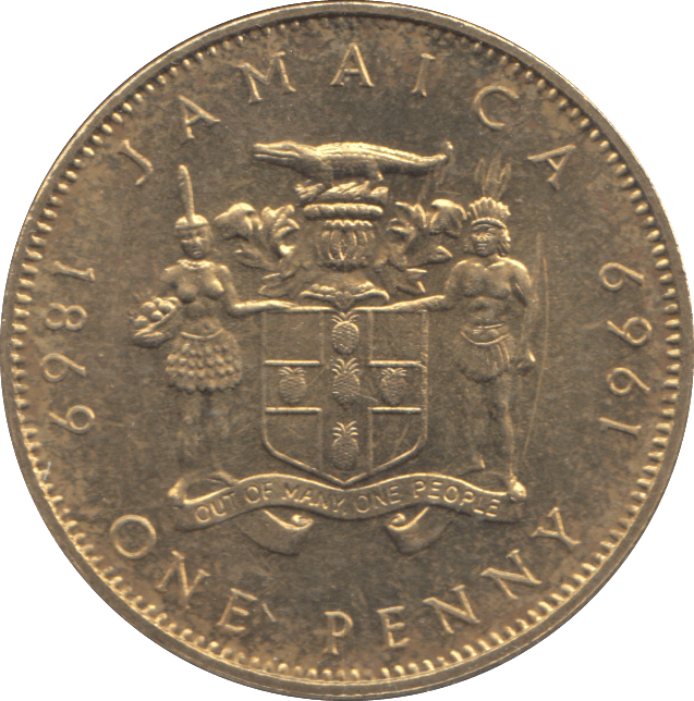 1969 JAMAICA ONE PENNY - WORLD COINS - Cambridgeshire Coins