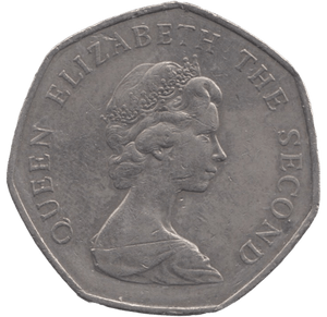 1969 JERSEY LARGE 50P - 50P REGIONAL ISSUES - Cambridgeshire Coins