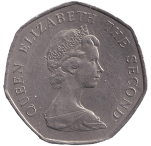 1969 LARGE 50P CIRCULATED JERSEY - WORLD COINS - Cambridgeshire Coins